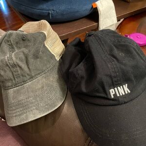 Victoria's Secret Pink and Walmart women baseball hats